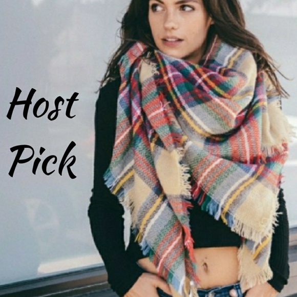 Accessories - 🌟HOST PICK - Frayed Edge Blanket Scarf